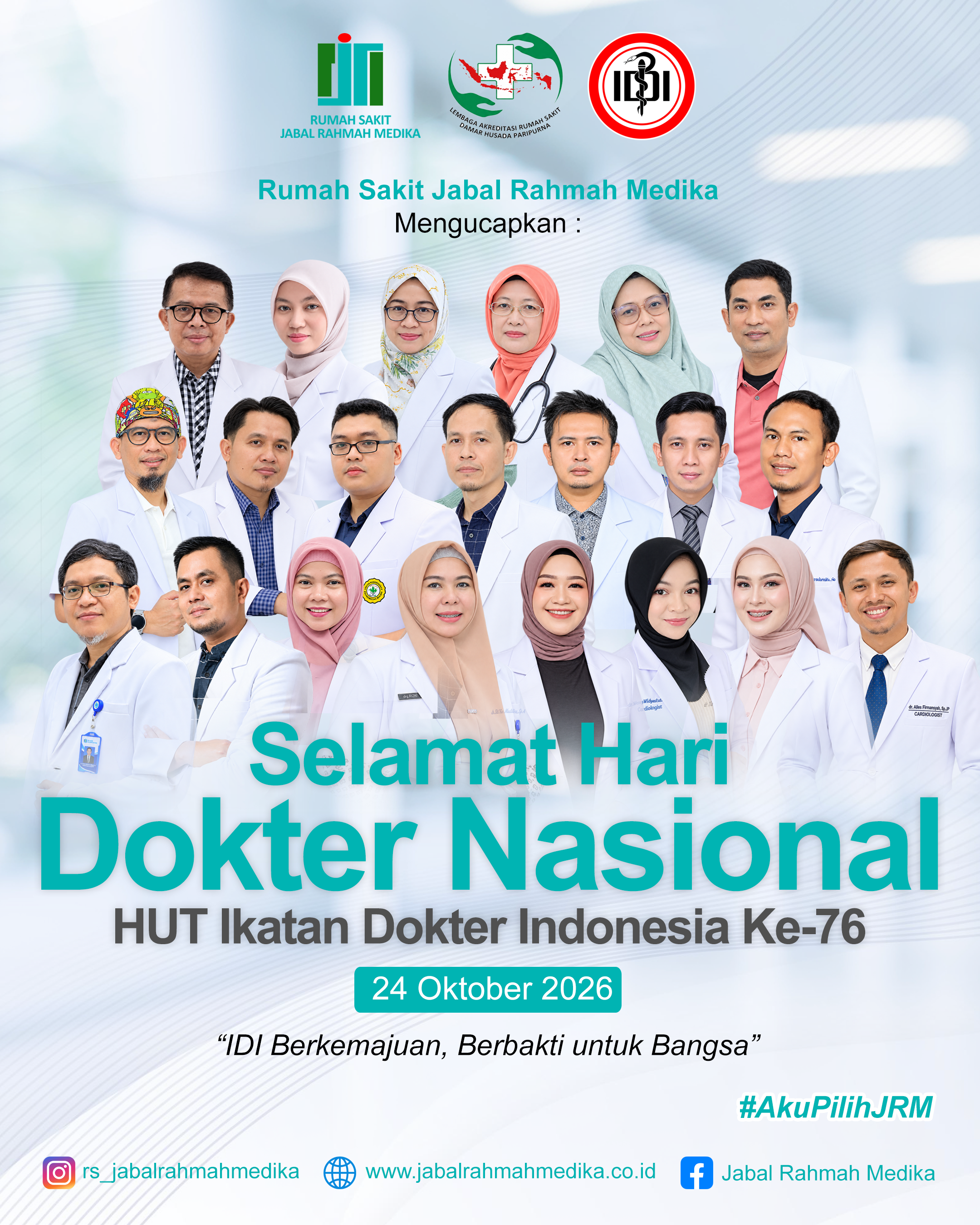 Selamat Memperingati Hari Dokter Nasional dan HUT Ikatan Dokter Indonesia yang Ke-76